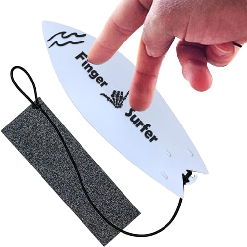 Finger Surfboard - ABS Fun Mini Surfboards | Realistisches Surfenfingerbrett mit glattem Finish | Air Fiinger Surf Board ideal für Schreibtischspiel, Stressabbau und Üben von Finger -Surftricks Finger Surfboard - ABS Fun Mini Surfboards | Realistisches Surfenfingerbrett mit glattem Finish | Air Fiinger Surf Board ideal für Schreibtischspiel, Stressabbau und Üben von Finger -Surftricks