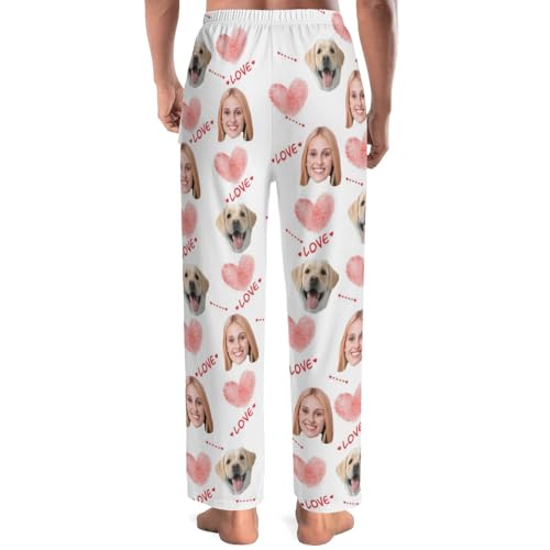 Custom Face Pajamas Pant With Photos Personalized Funny Pajamas Pants For Men Women Couples Christmas Valentines3
