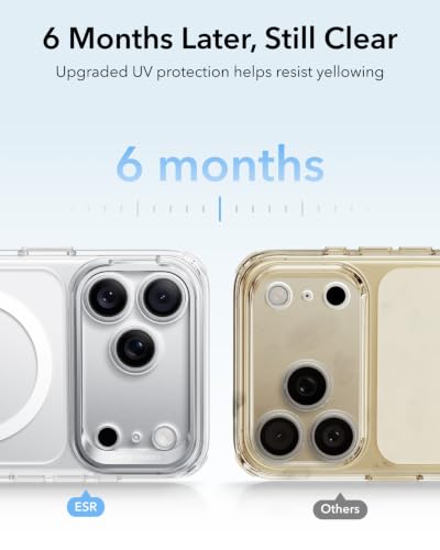 Image of ESR for iPhone 17 Pro Max Case Flex Stand, for MagSafe, Frosted Light Blue