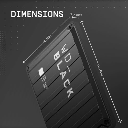 WD_BLACK P10 2 To Game Drive, disque dur externe, pour avoir accès à vos jeux Xbox où que vous soyez, compatible avec Playstation, Xbox, PC et Console