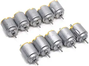 50 Pcs of ERH India DC Motor Mini Electric Motor Carbon Brush High Speed Torque Electric Toy Cars Engine Motor Kit, for DIY Fan Toys Cars Models