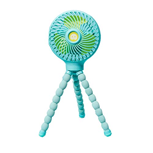 Ventilateur de poche USB DHF rechargeable à trépied flexible de poulpe