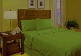 Divatex Microfiber Twin XL Sheet Sets, Lime