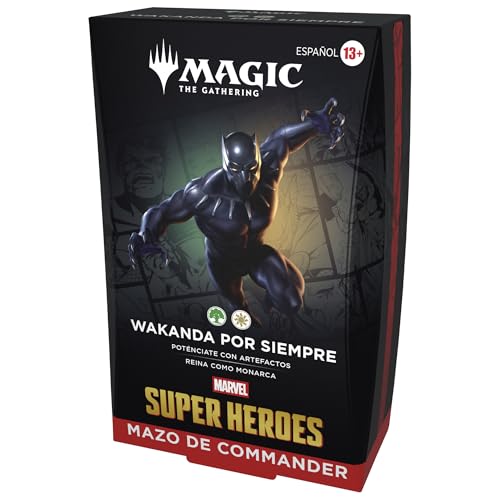 Mazo de Commander de Magic: The Gathering | Marvel Super Heroes - Wakanda por Siempre (Versión en Español)