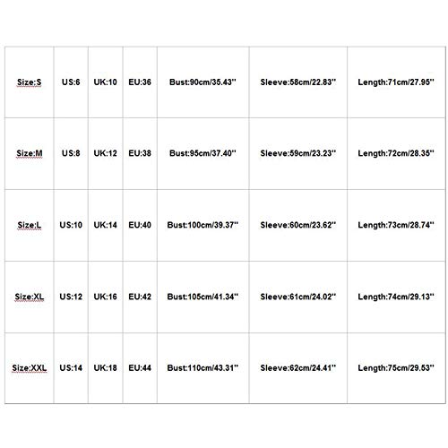 TDEOK Giacca da donna alla moda, con risvolto