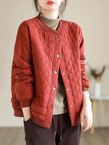 LIXINGHEITANG quilted jacket women's autumn and winter loose thickened warm cotton top2