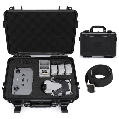 Caossuixin Dji Mini 4 Pro Waterproof and Impact Protective Case For Dji Mini 4 Pro/Mini 3/ Pro And Rc Pilot 2/ Rc Pilot/ N2, Easy To Carry Neo Case (Case Only) Black