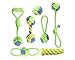 Anlising - Juguete interactivo para perros, juguete de peluche, juguete para perros, cuerda, juguete de limpieza dental, cuerda de juguete, juego de cuerda, juguete para perros (7 unidades)