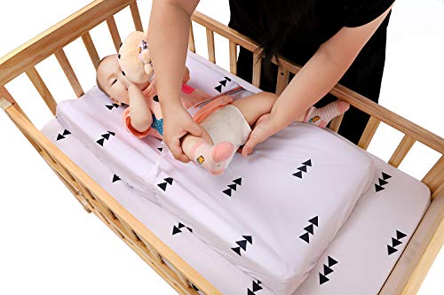 Knlpruhk Changing Pad Cover Set 2 Pack 100% Jersey Knit Cotton Ultra Soft Stretchy Baby Girl Boy Grey Arrows And Black Triangles For A Standard Baby Change Pad #TOP2