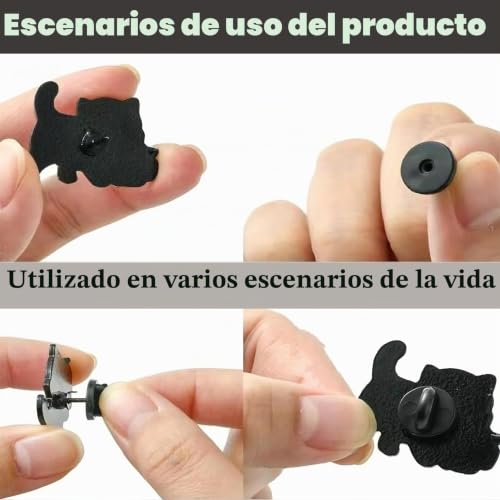 Miniatura 5 de 50 Conjuntos De Pasadores De Goma Con Respaldo De Embrague Mariposa Y Cap Keepers, Incluye Caja De Almacenamiento Plástica, Para Insignias, Broches, Uniformes, Sombreros, Artesanía Y Manualidades
