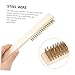Healifty 2Pcs Stainless Steel Wire Brush for Cleaning Rust and Industrial Grade for Descaling Removing Paint and Burrs Cleaning Tool
