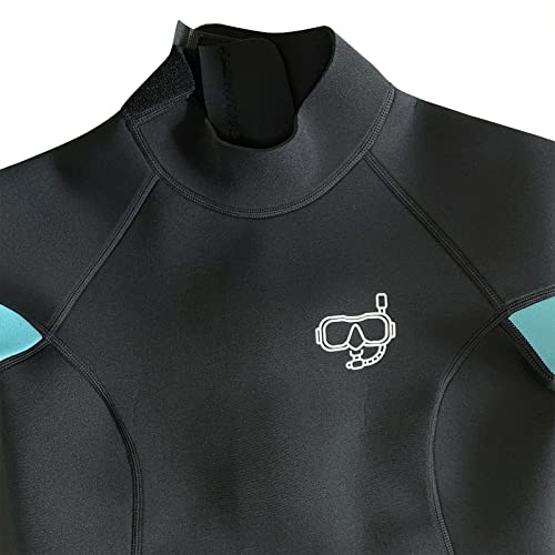 Pzzmy Full Wetsuit Women Diving Suits 3Mm Neoprene Suit Full Body Surfing Suit Long Sleeves Scuba Suit For Canoeing Snorkeling Paddle Boarding Suit Full Wet Suits Women #TOP6