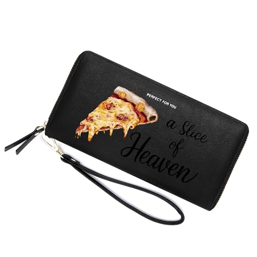 ZRTARY Customized Delicious Pizza Women's Wallet,Holiday Gift,Graduation Gift for Friend,Birthday Gift for Son Daughter from Parents Grandparent 1301a