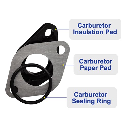 Image of 19mm 20mm Carburetor Intake Manifold Gasket Spacer Seal for 50cc 70cc 90cc 110cc 125cc Engine XR CRF 50 70 for SDG SSR SunL TaoTao ATV 4 Wheeler Quad Pit Bike Dirt Bike Scooter Go Kart 2 Sets