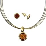 bernstein set theory 42 cm Edelstahlreif bicolor mit 5 cm Verlängerungskettchen und Verschluss aus 925/000 Sterling Silber rhodiniert