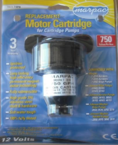 Marpac New Marine Boat Cartridge Bilge Pump Spare Cartridge 7-2218