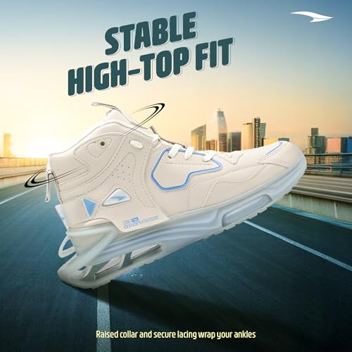 Image of ASIAN Basket-11 Men's Mid-Top Sneakers with Full TPU Sole, Dual-Pillar Bounce Cushioning, Memory Foam Shoes, Premium Design and Arch Support for Sports
