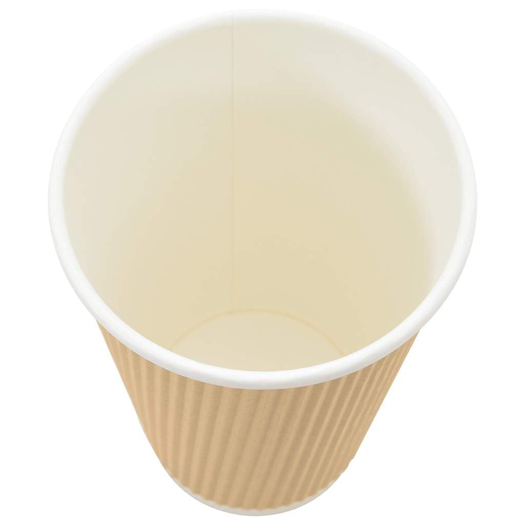 Vasos de papel de papel con tapas, 1000 unidades, 400 ml, marrón, plástico, blanco, compatibles, gastronomía, catering, fiestas, eventos, bebidas calientes, bebidas frías, batidos, agua, para