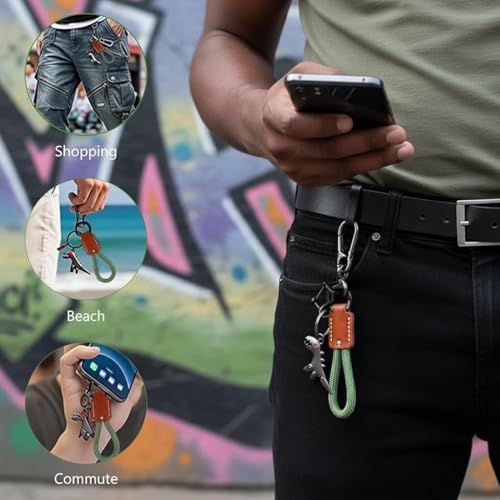 Image of Metal Keychain with Carabiner Clip | Portable Key Ring Holder | Heavy Duty Key chain Charm | Everyday Carry Key Accessory for Men Women | Gift for Car & Bike Keys