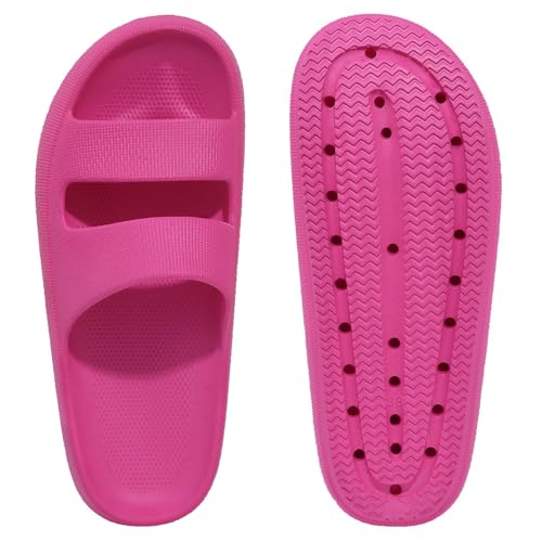 Image of shevalues Orthopedic Slide Sandals for Women with Arch Support Pillow Soft Recovery Slip on Sandals Lightweight Summer Cloud Slippers for Plantar Fasciitis