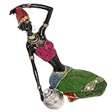 Unique et artistique : grâce à son design créatif, cet ornement est parfait pour sublimer l'ambiance de votre salon ou de votre chambre. sculpture de jeune fille, figurines africaines