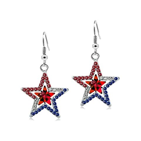 4th of July Patriotic Earrings and Necklace Cover