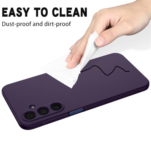 Image of Back Cover for Samsung Galaxy A17 5G / F17 5G / M17 5G | Full Camera Protection | Premium Liquid Silicon Case | Flexible Bumper Case for Samsung Galaxy A17 5G / F17 5G / M17 5G (Dark Purple)