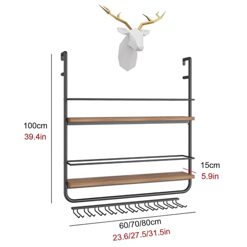 Étagère de rangement murale à vin pour optimiser les petits espaces - 8