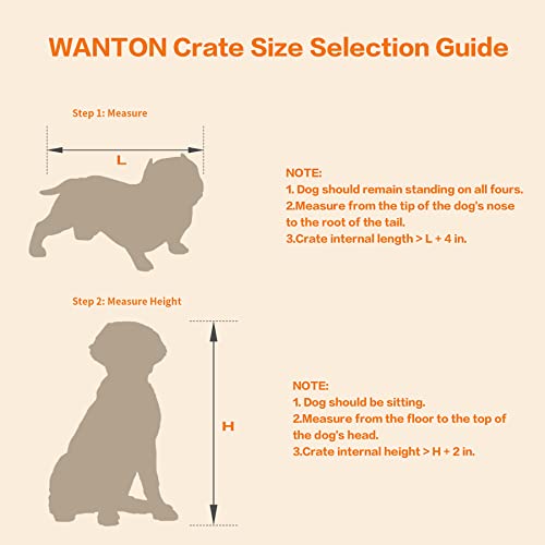 Aivermeil Furniture Style Dog Crate,Wooden Dog Kennel Furniture Indoor Double Doors Removable With Locked,Dog Crate End Table Side Table Walnut Yellow 27In #TOP6