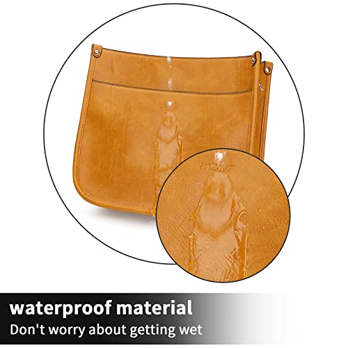 HKCLUF Crossbody Bags for Women Trendy Vegan Leather Hobo Handbags With 2PCS Adjustable Guitar Strap Shoulder Bucket Bags