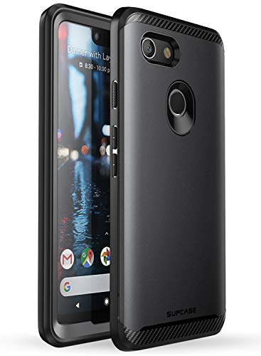 SUPCASE [UB Neo Series] Case for Google Pixel 3 XL , with Built-in Screen Protector Full-Body Protective Dual Layer Armor Cover for Google Pixel 3 XL Case 2018 Release, Retail Package (Black)