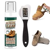 BAOSROY Pulizia Scarpe Scamosciate,Kit Pulizia Scarpe Camoscio,200ml Kit Pulizia Scarpe,Suede Cleaner,Kits Pulizia Scarpe con Spazzola Scarpe,per Camoscio, Nabuk, Maglia, Stivali, Ginnastica e Pelle