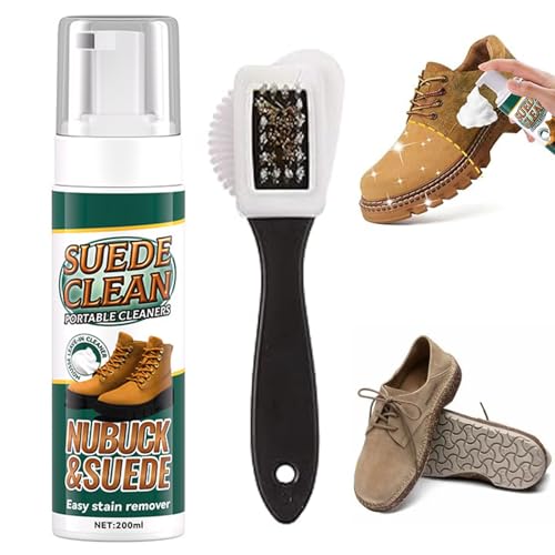 Suede Cleaner,Limpiador Zapatillas,Limpiador Ante con Cepillo,Limpiador Gamuza,Kit Limpieza para Gamuza,Limpieza Zapatos Nobuk,Kit Limpieza Zapatos,para Zapatos,Botas,Bolsos,Chaquetas
