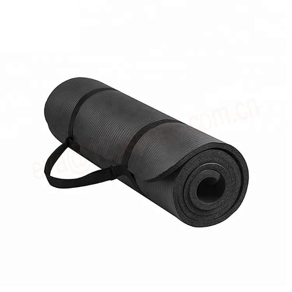 Extra Thick Yoga Mat, 10mm NBR Exercise Mat with Carry Strap, Non-Slip for Home & Gym Workouts, 72x24 inches by Generic - Image 2