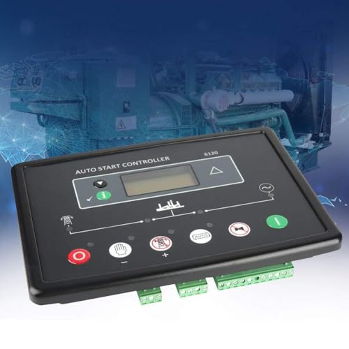 Violiica DSE6120 - Módulo controlador con pantalla LCD, entradas de 0-10 V/4-20 mA, para soporte CAN MPU, detección de tres fases, para juego de generación única de aguas profundas