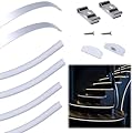 YeaLunong Aluminum Channel 10-Pack 3.3ft/1Meter for 12.5mm Wide Strip, Bendable LED Strip Light Channel Wall Indirect Lighting with White Cover, Recessed Aluminum LED for Wall Drywall Ceiling