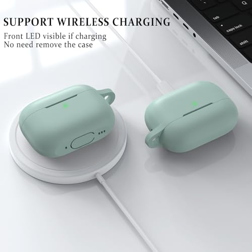 Image of Meliya for AirPods Pro /Pro 2 Case 2019 /2022 /2023 with Cleaner Kit, Soft Silicone Protective Case for Apple AirPods Pro 1st /2nd Generation with Keychain & Lanyard for Women Men, Succulent