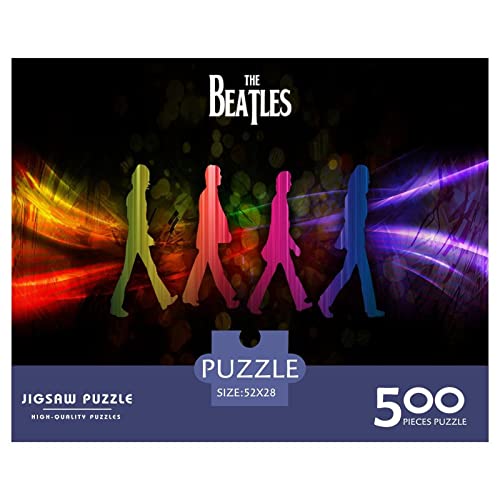 The Beatles 500pcs Jigsaw Puzzle Boys Girls Fun Puzzles Toys Famous Bands Easy Puzzle Game for Brain Training Stress Relieve Gift Party Favor 500pcs (52x38cm) - Les Beatles, Paul McCartney, John Lennon, RIngo Starr, George Harrison The Beatles 500pcs Jigsaw Puzzle Boys Girls Fun Puzzles Toys Famous Bands Easy Puzzle Game for Brain Training Stress Relieve Gift Party Favor 500pcs (52x38cm) – Image 3