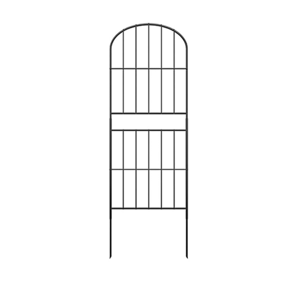 10 Pack 36 Inch Arched Metal Garden Fence Rustproof Wire Animal Barrier Border Fencing for Small Dogs Flower Bed Outdoor Yard Landscape