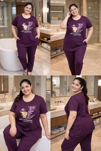 Image of In Love Women's Plus Size Longline T-Shirt with Side Pocket, 3 /4 Sleeve, Crew Neck