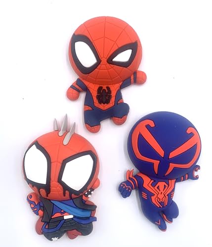 Monogram Ímãs de espuma 3D compatíveis com Spider-Man Across The Spiderverse Conjunto de 3 peças de