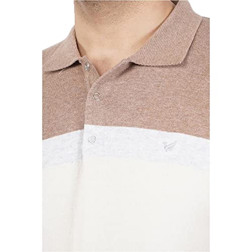 Image of blackberrys Solid Cotton Nylon Slim Fit Mens T-Shirt