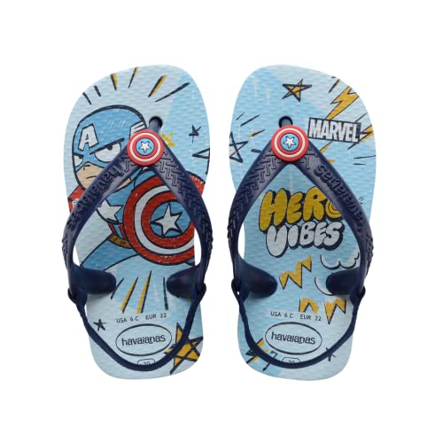 Havaianas Baby Marvel Sandals - Baby Water Shoes With Back Strap - Blue Water, 6 Toddler #TOP16