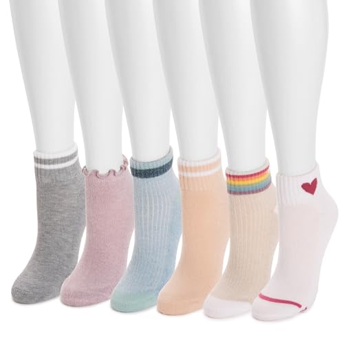 Image of MUK LUKS Women's 6 Pack Dream Mini Crew Sock