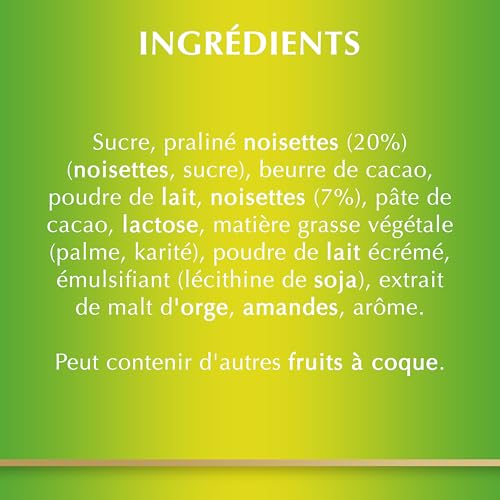 Lindt Carrés Lait Praliné Noisettes CHOCOLETTI au Lait - vue 6