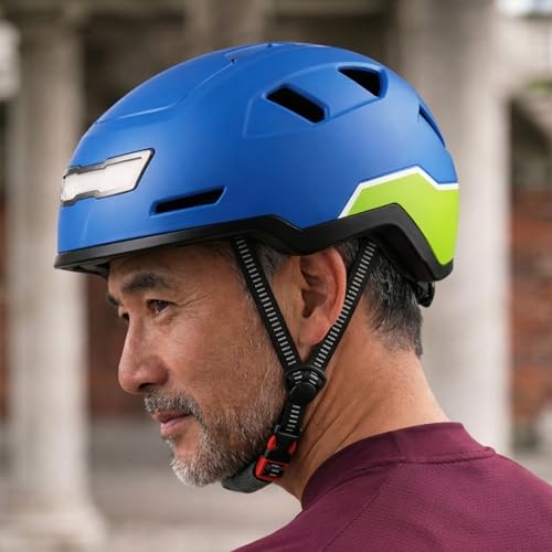 Image of XNITO Bike Helmet with LED Lights - Urban Bicycle Helmet for Adults, Men & Women - CPSC & NTA-8776 Dual Certified - Class 3 E-Bikes, Scooters, Onewheel, Commuter, Mountain