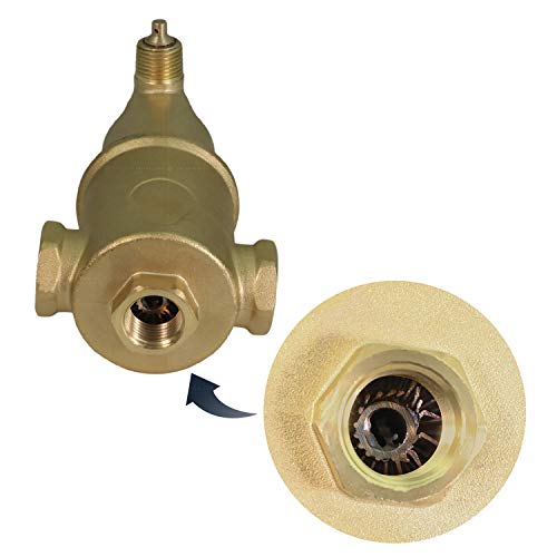 Image of Midline Valve SBW-TQ114U Spiral Air Eliminator Valve for Hydronic Heating Applications; Solid Brass; 1-1 /4 in. FIP Connections