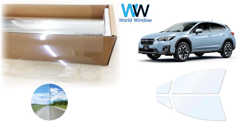 オーロラフィルム (ゴースト2ネオ89) 遮熱フィルム 透過率88.5％ XV用 (GT3/GT7) フロントドアセット用 カット済