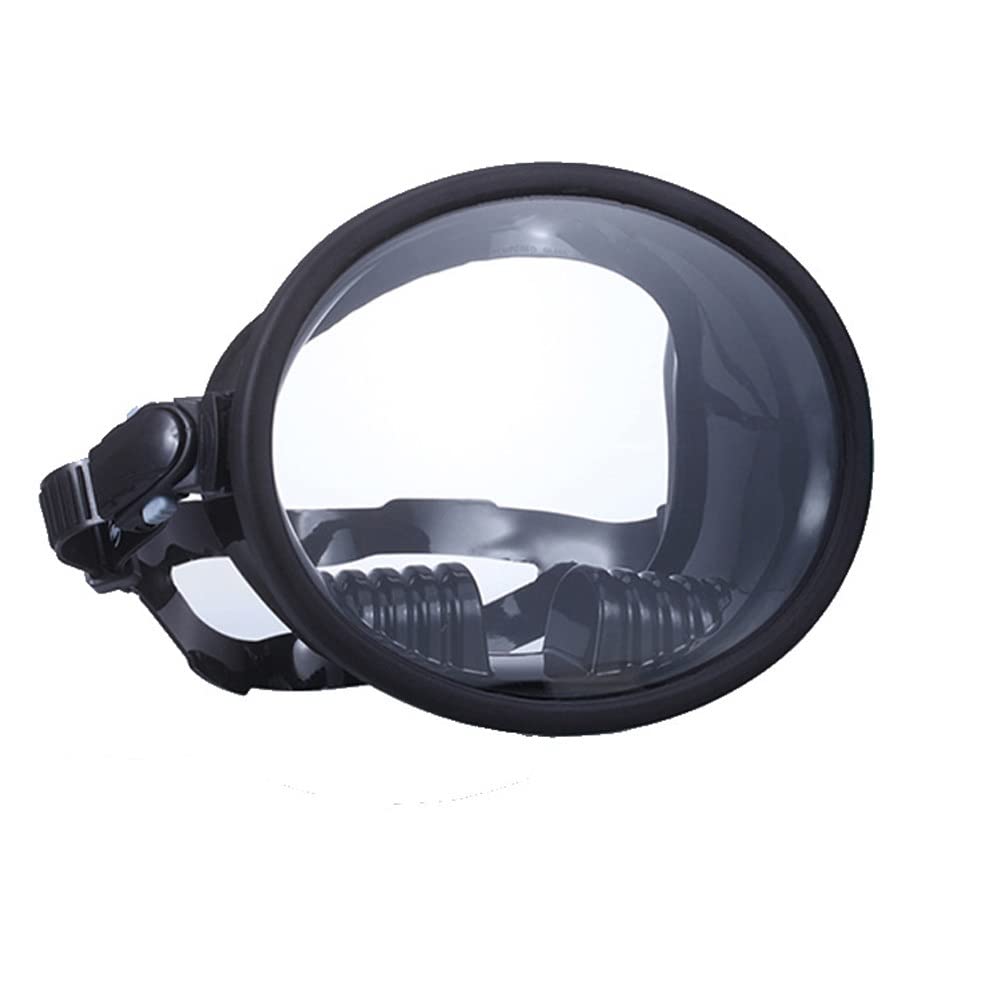 Lunettes de plongée Lunettes de plongée panoramiques à grand champ Masque étanche en silicone antibuée Lentille de protection UV antibuée Prise étanche Masque d'angle de vision à 180° Convient au