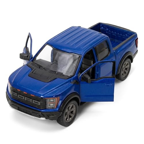 Image of Wizplex Kinsmart Ford F-150 Raptor R 1:36 Scale Officially Licensed Die-Cast Metal Car Model - Pull-Back Action Openable Doors Pick-Up Truck Collectible Toy